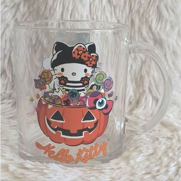 Hello Kitty Halloween Glass Mug - Picture 1 of 2
